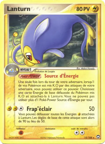 Image de la carte Pokemon Lanturn 15/108