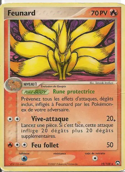 Image de la carte Pokemon Feunard 19/108