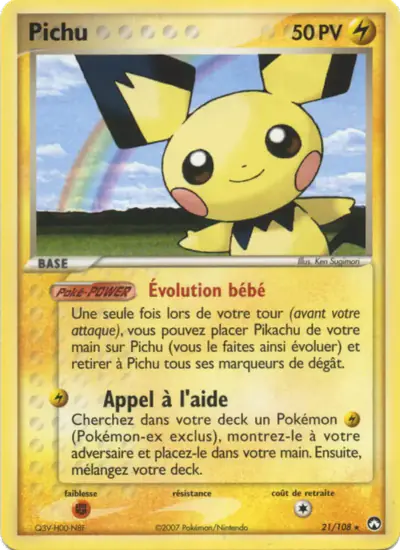 Image de la carte Pokemon Pichu 21/108