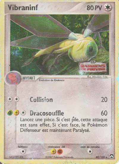 Image de la carte Pokemon Vibraninf 40/108