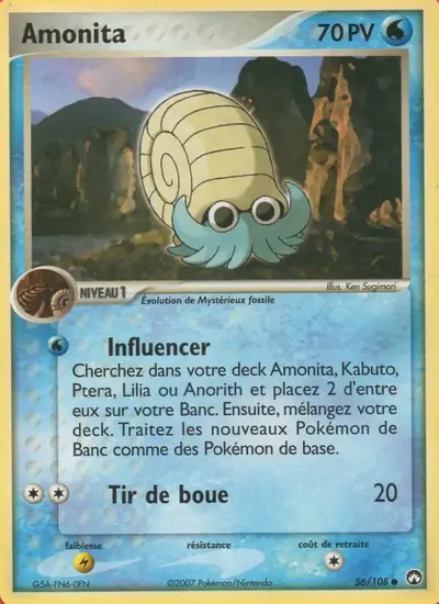 Image de la carte Pokemon Amonita 56/108