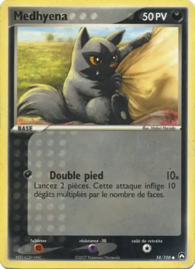 Image de la carte Pokemon Medhyena 58/108