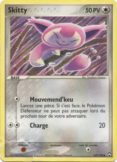 Image de la carte Pokemon Skitty 62/108