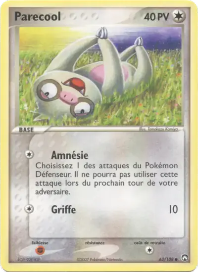 Image de la carte Pokemon Parecool 63/108