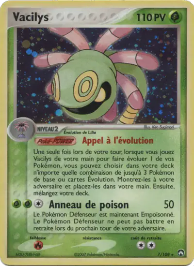 Image de la carte Pokemon Vacilys 7/108