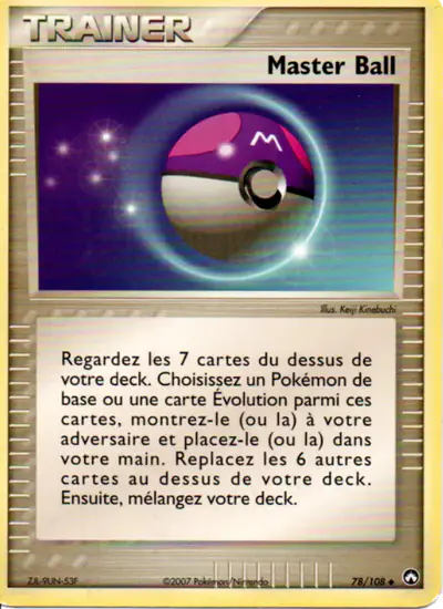 Image de la carte Pokemon Master Ball 78/108