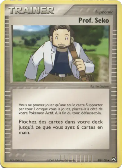 Image de la carte Pokemon Prof. Seko 80/108