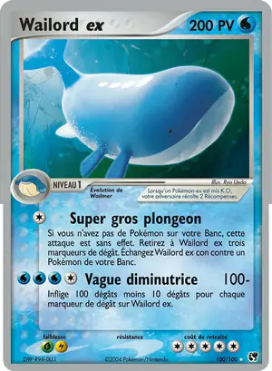 Wailord ex 100/100
