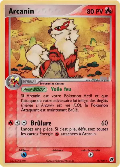 Image de la carte Pokemon Arcanin 15/100