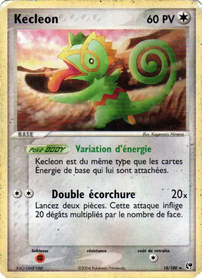 Image de la carte Pokemon Kecleon 18/100