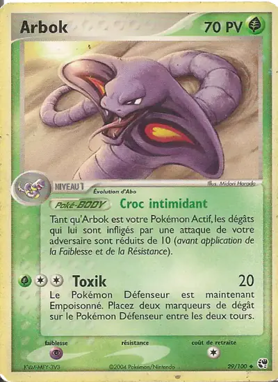 Image de la carte Pokemon Arbok 29/100