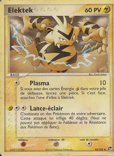 Image de la carte Pokemon Élektek 35/100