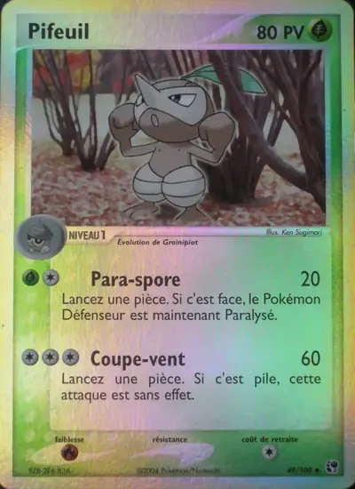 Image de la carte Pokemon Pifeuil 49/100