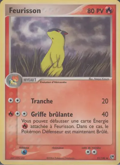 Image de la carte Pokemon Feurisson 51/100