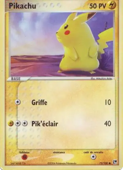 Image de la carte Pokemon Pikachu 72/100