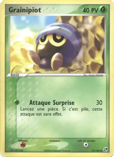 Image de la carte Pokemon Grainipiot 76/100