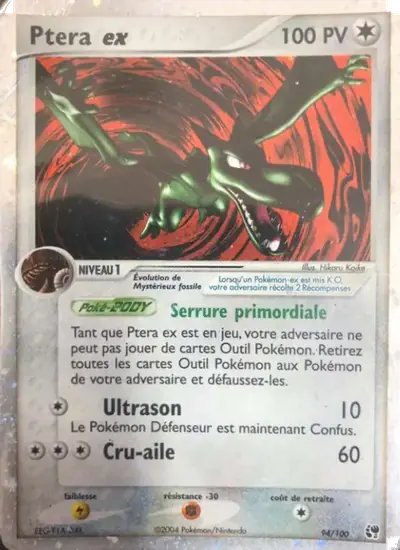 Image de la carte Pokemon Ptera ex 94/100