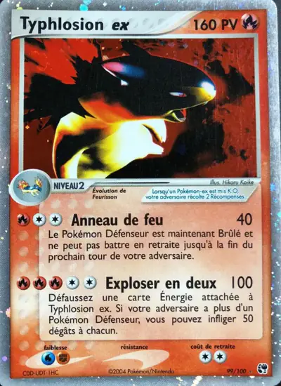 Image de la carte Pokemon Typhlosion ex 99/100
