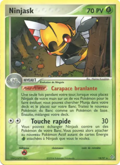 Image de la carte Pokemon Ninjask 18/97