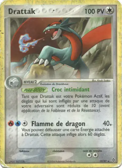 Image de la carte Pokemon Drattak 19/97