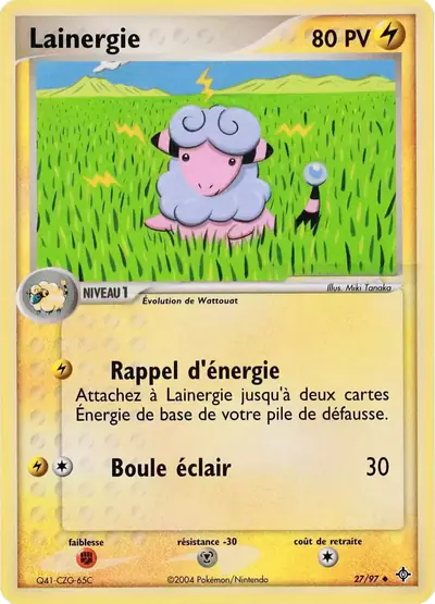 Image de la carte Pokemon Lainergie 27/97
