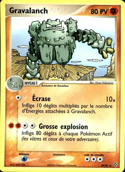 Image de la carte Pokemon Gravalanch 29/97