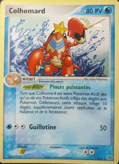 Image de la carte Pokemon Colhomard 3/97
