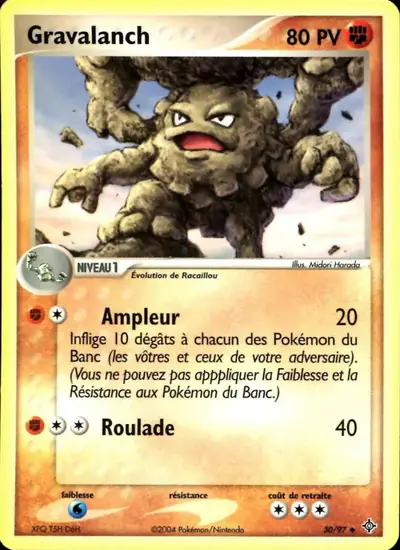 Image de la carte Pokemon Gravalanch 30/97
