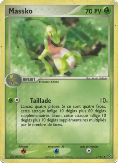 Image de la carte Pokemon Massko 31/97