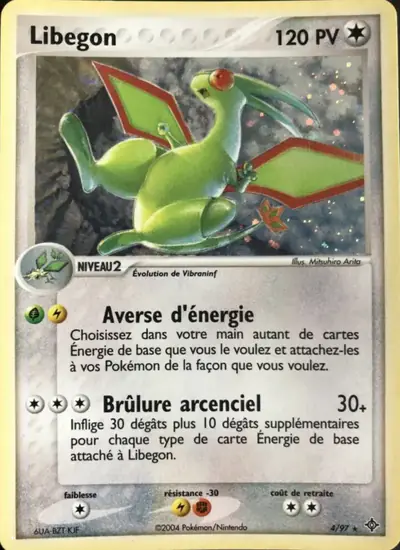 Image de la carte Pokemon Libégon 4/97