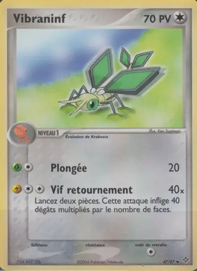 Image de la carte Pokemon Vibraninf 47/97