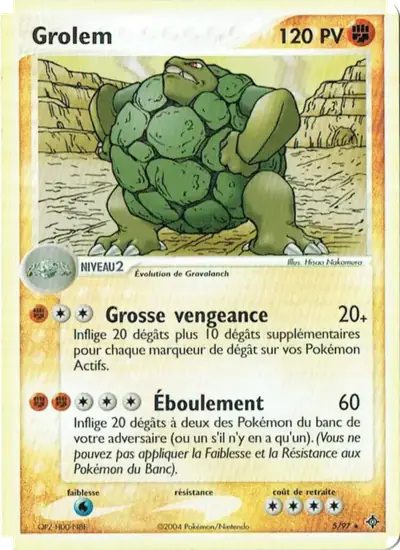 Image de la carte Pokemon Grolem 5/97