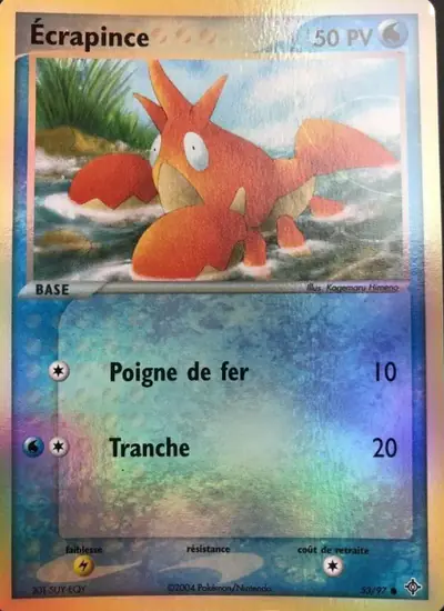 Image de la carte Pokemon Écrapince 53/97