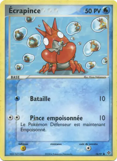 Image de la carte Pokemon Écrapince 54/97