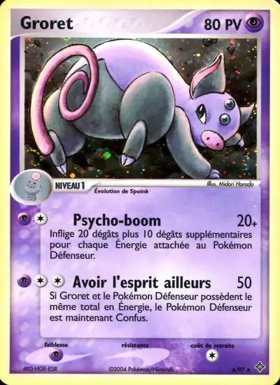 Image de la carte Pokemon Groret 6/97