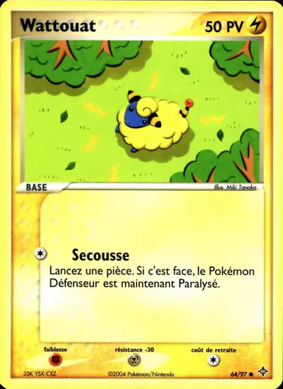 Image de la carte Pokemon Wattouat 64/97