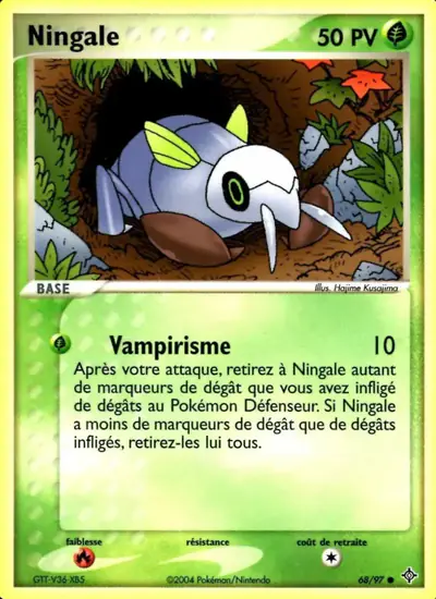 Image de la carte Pokemon Ningale 68/97