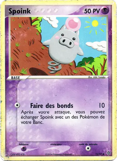Image de la carte Pokemon Spoink 73/97
