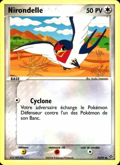 Image de la carte Pokemon Nirondelle 76/97