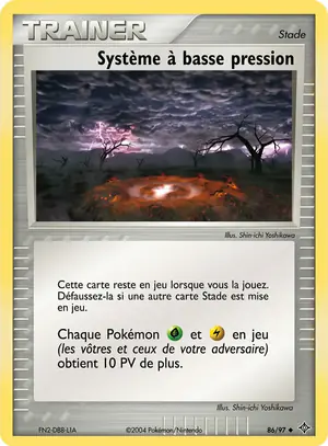 Syst&egrave;me &agrave; basse pression 86/97
