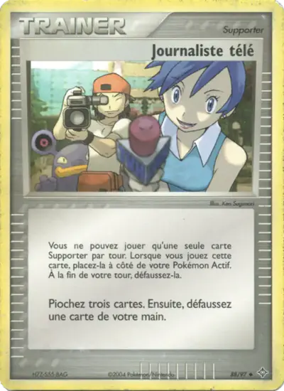 Image de la carte Pokemon Journaliste télé 88/97