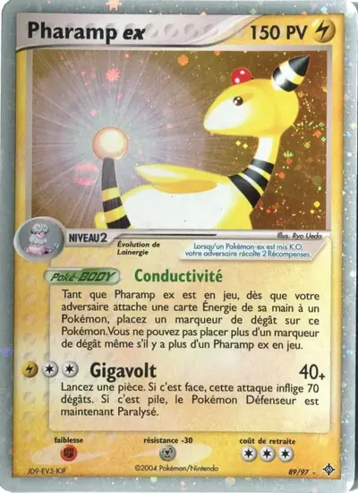 Image de la carte Pokemon Pharamp ex 89/97