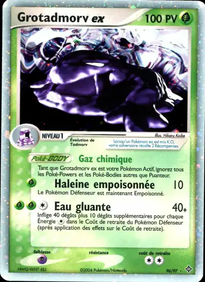 Image de la carte Pokemon Grotadmorv ex 96/97