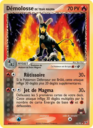 D&eacute;molosse de Team Magma 10/95