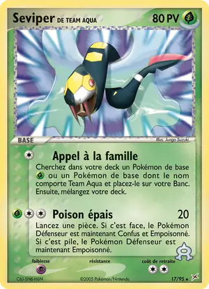Seviper de Team Aqua 17/95
