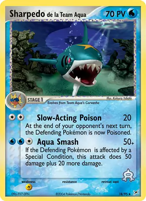 Sharpedo de Team Aqua 18/95
