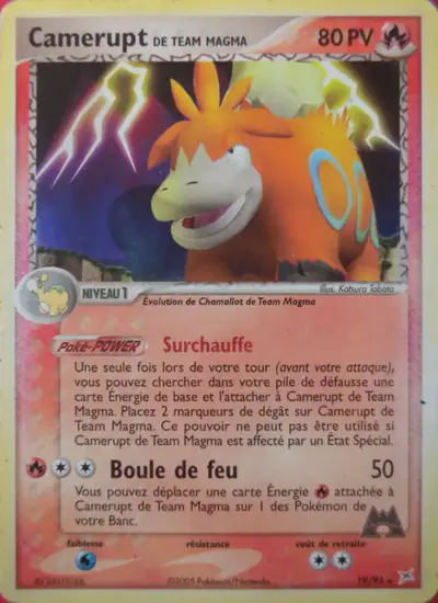 Image de la carte Pokemon Camerupt de Team Magma 19/95
