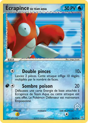 &Eacute;crapince de Team Aqua 26/95
