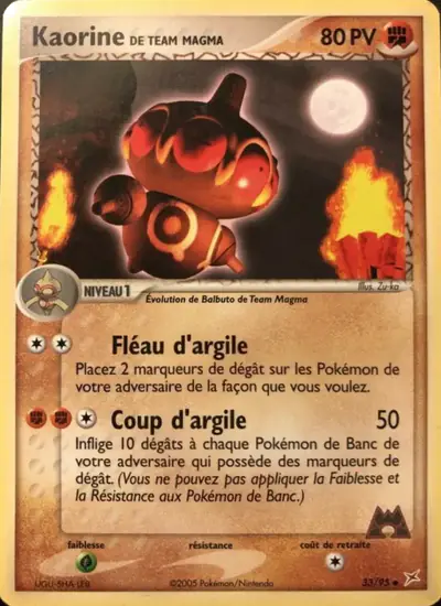 Image de la carte Pokemon Kaorine de Team Magma 33/95
