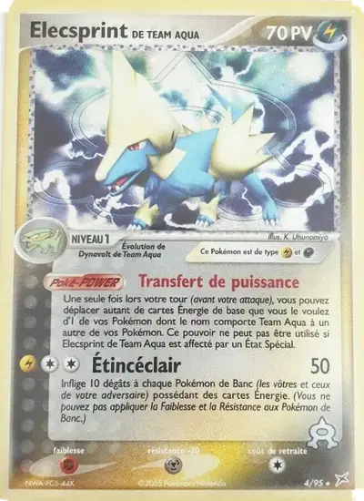 Image de la carte Pokemon Elecsprint de Team Aqua 4/95